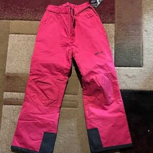 Arctix Kids Pink and Gray Snow Pants